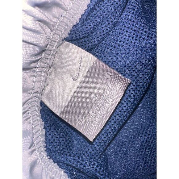 Vintage 90s Nike Mens large Distressed Mini Swoosh Lined Wide Leg Pants, Vintage - Picture 5 of 11